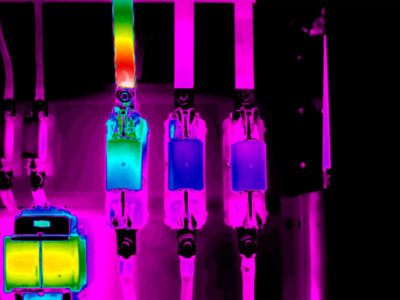 Termografia portafusibile difettoso